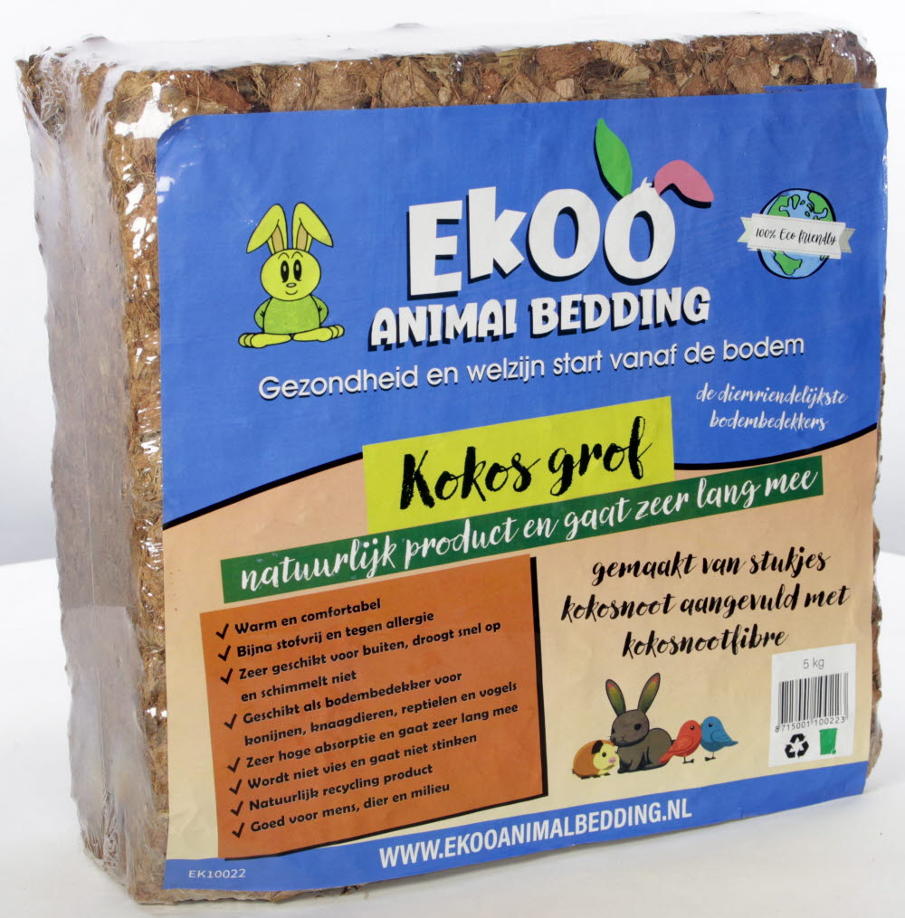 Ekoo Kokosblok Grof 5 kg.