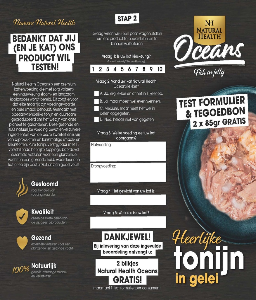 Natural Health Oceans consument test folder