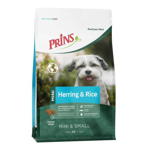 [PR09072] Prins ProCare Mini Herring & Rice 12 kg.