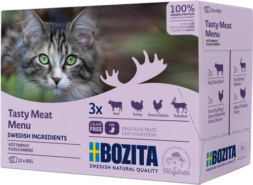 [BZ36501] Bozita Feline Pouch MP Meat (12 x 85 gr.)