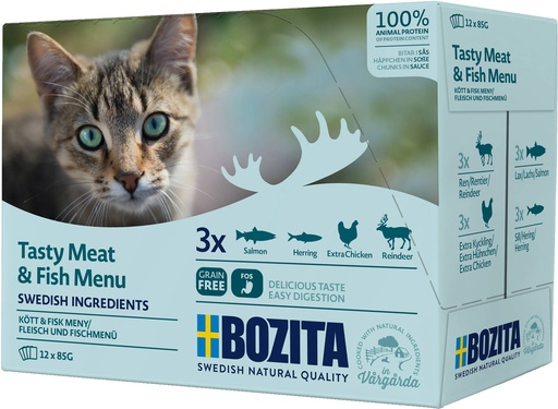 [BZ36511] Bozita Feline Pouch MP M&F (12 x 85 gr.)