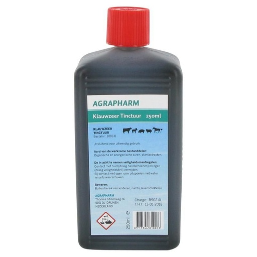 [ID101031] Klauwzeer Tinctuur 250 ml.