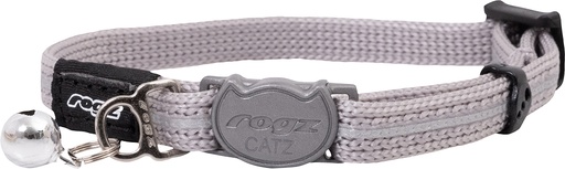 [RCB216S] Rogz Catz AlleyCat Halsband (Silver, Extra Small)