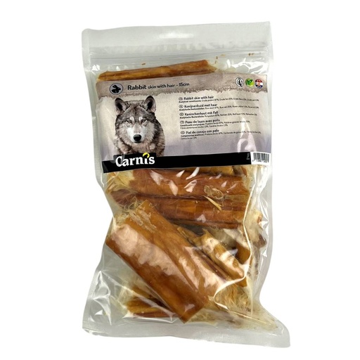 [CS54793] Carnis Konijnenhuid met Haar 15 cm 5 x 200 gr. (5 x 200 gr.)