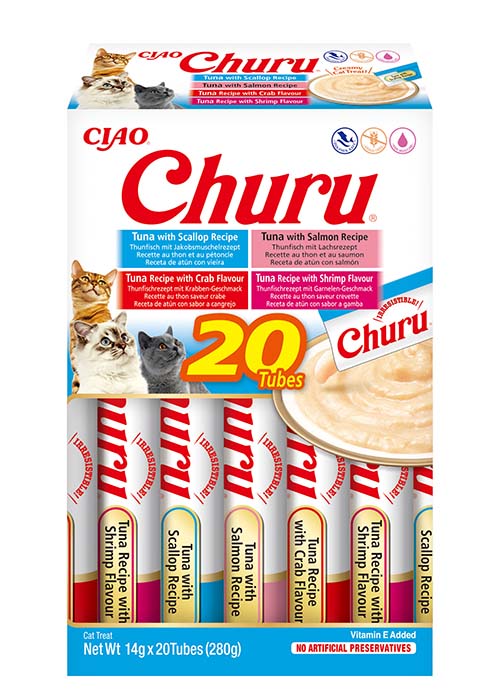 Inaba Churu Multipack BOX Tuna Seafood 20st (20 x 14 gr.)
