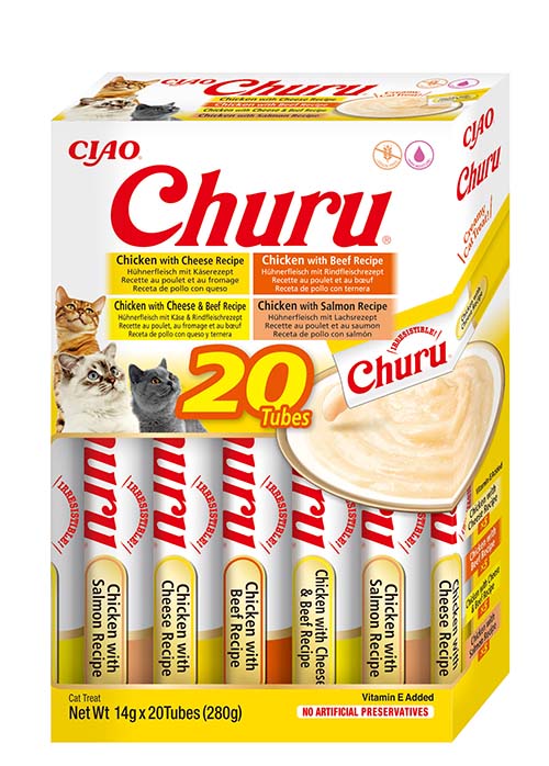 Inaba Churu Multipack BOX Chicken & Beef 20st (20 x 14 gr.)