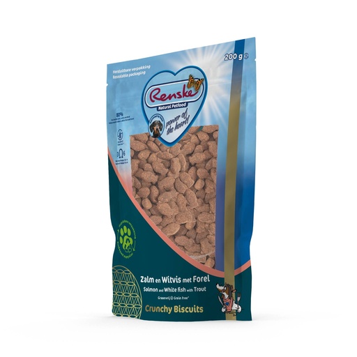 [REN24273] Renske GB Crunchy Zalm Witvis Forel 6 x 200 gr.