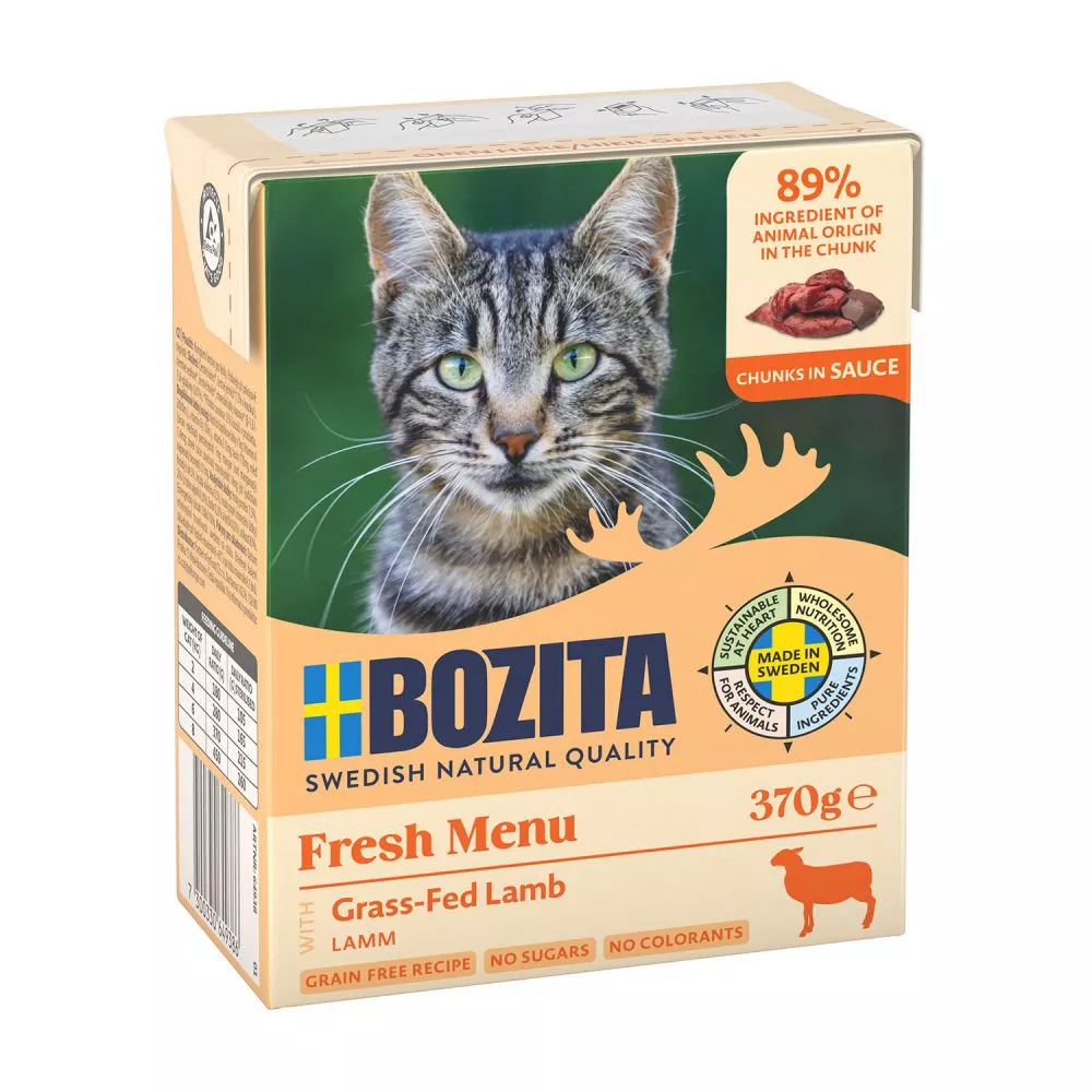 Bozita Tetra Feline Lam hapjes in saus 6 x 370 gr.