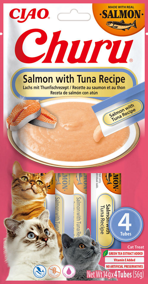 Inaba Churu Salmon With Tuna 12 x 4 x 14 gr.