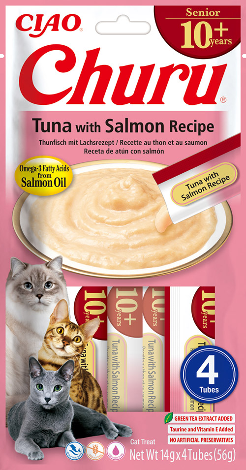 Inaba Churu Senior Tuna With Salmon 12 x 4 x 14 gr.