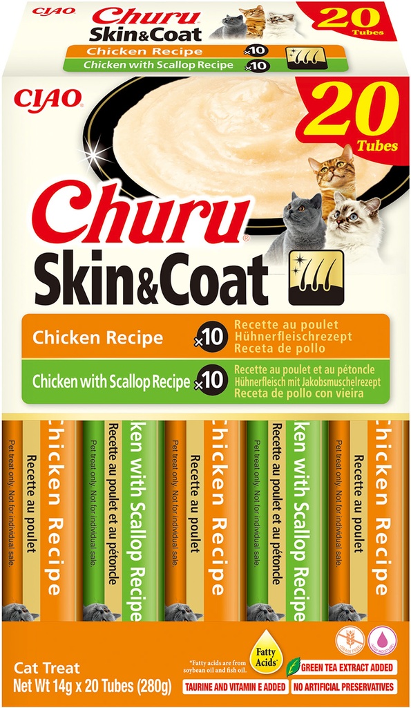 Inaba Churu Skin & Coat Multipack Chicken 20 st.