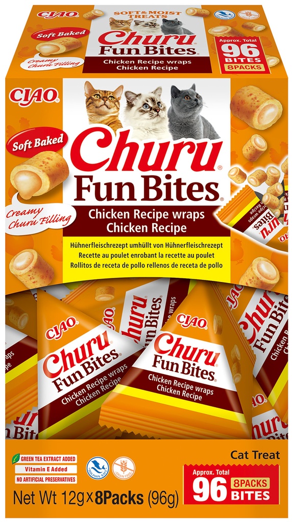 Inaba Churu Fun Bites Chicken Wraps Chicken 8 x 12 gr.