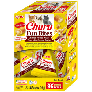 Inaba Churu Fun Bites Chicken Wraps Tuna With Cheese 8 x 12 gr.