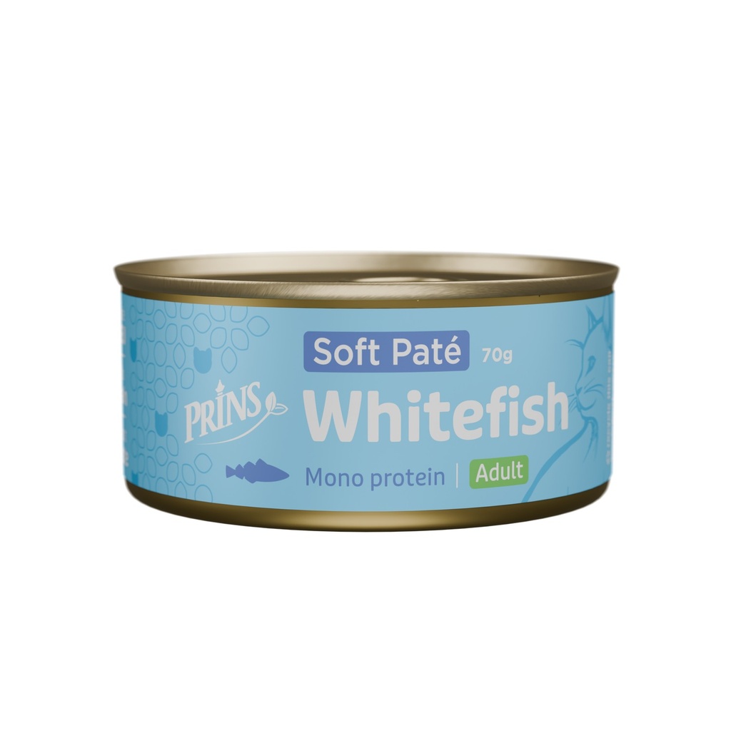 Prins Cat Wet food Whitefish Soft Paté 24 x 70 gr.