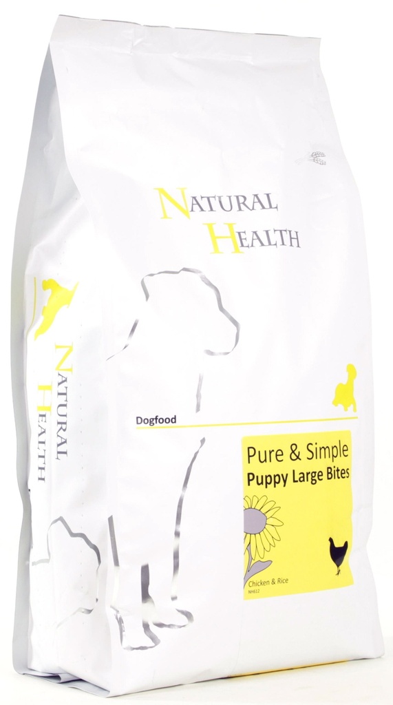 Natural Health Dog Chicken & Rice Puppy Large Bite