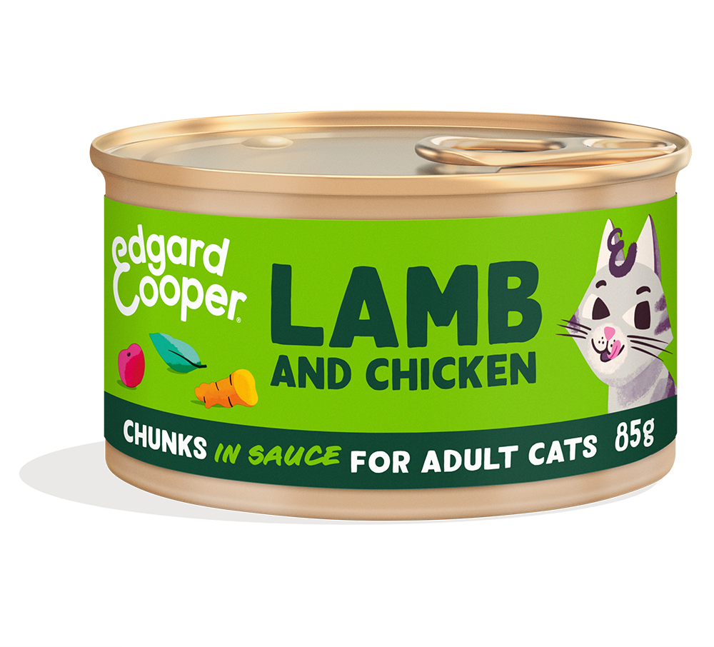 Edgard & Cooper Cat Adult Lamb And Chicken Chunks In Sauce 18 x 85 gr. 