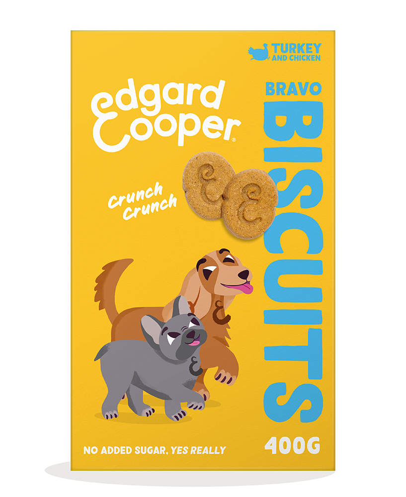 Edgard & Cooper Dog Biscuits Turkey And Chicken 7 x 400 gr.