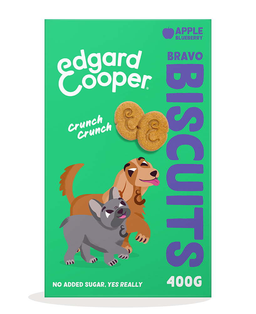 Edgard & Cooper Dog Biscuits Apple, Blueberry 7 x 400 gr.