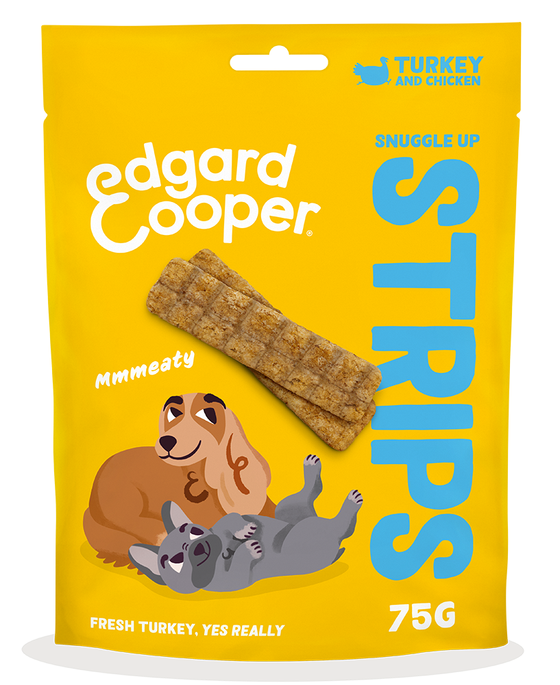 Edgard & Cooper Dog Strips Turkey And Chicken 10 x 75 gr.