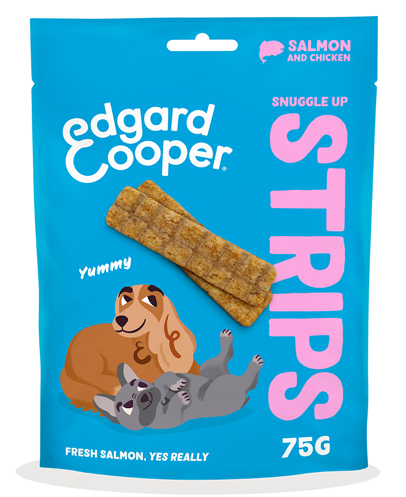 Edgard & Cooper Dog Strips Salmon And Chicken 10 x 75 gr.