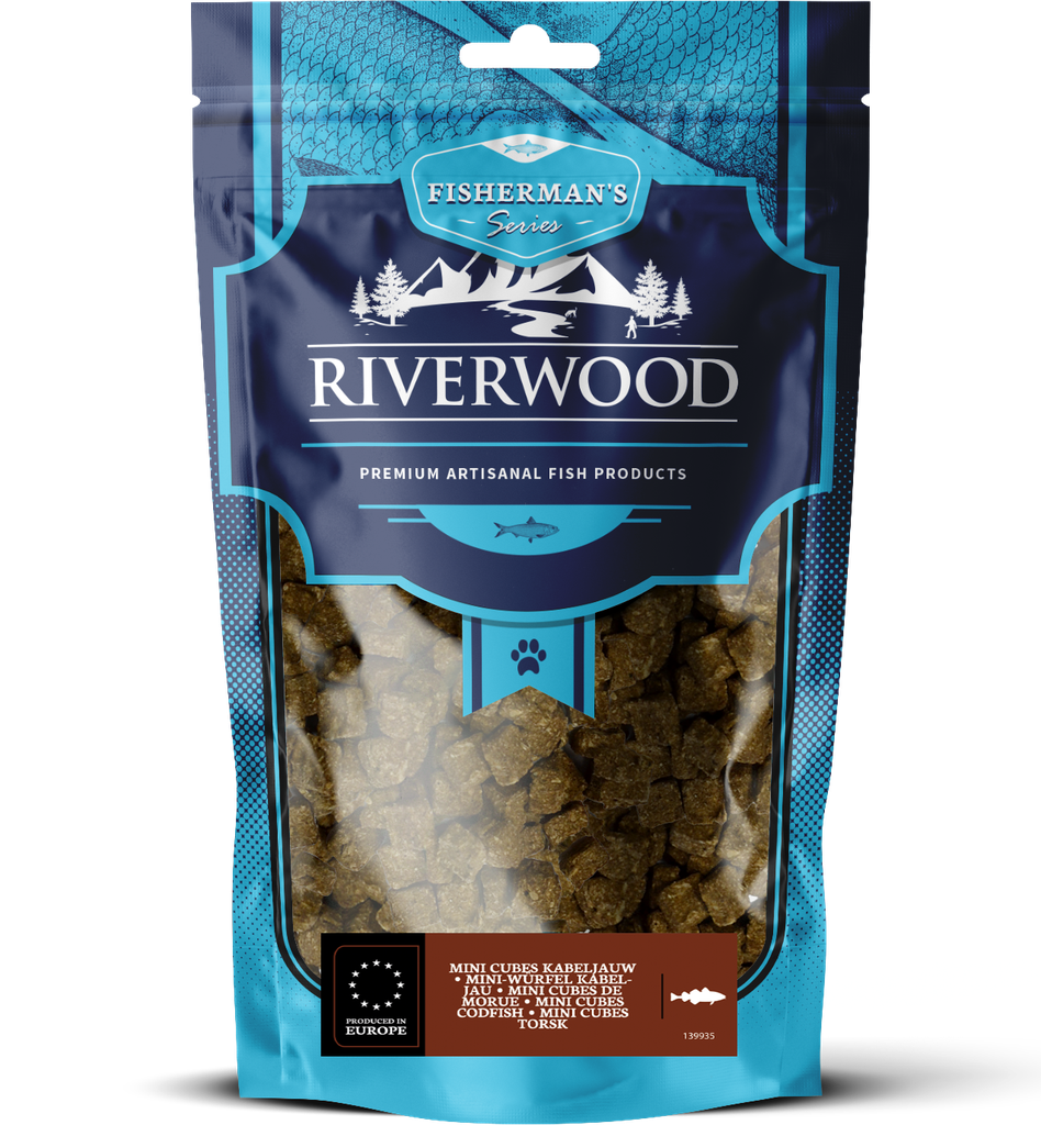 Riverwood Fisherman Mini Cubes Kabeljauw 6 x 125 gr.