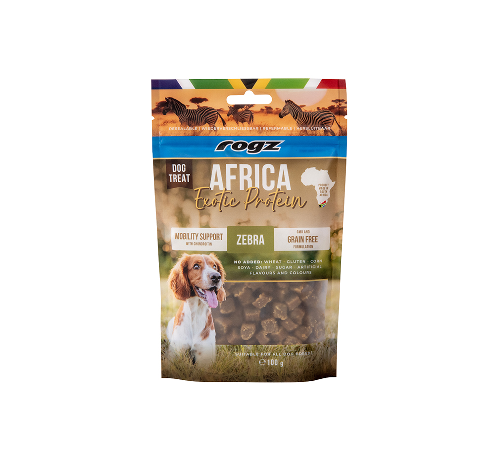 Rogz Dog Treat Mobility Zebra 6 x 100 gr.