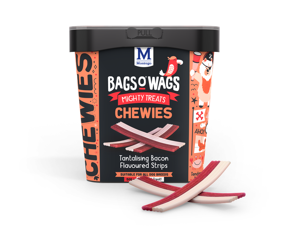 Montego Bags O' Wags Chewies Bacon Strips 4 x 500 gr.