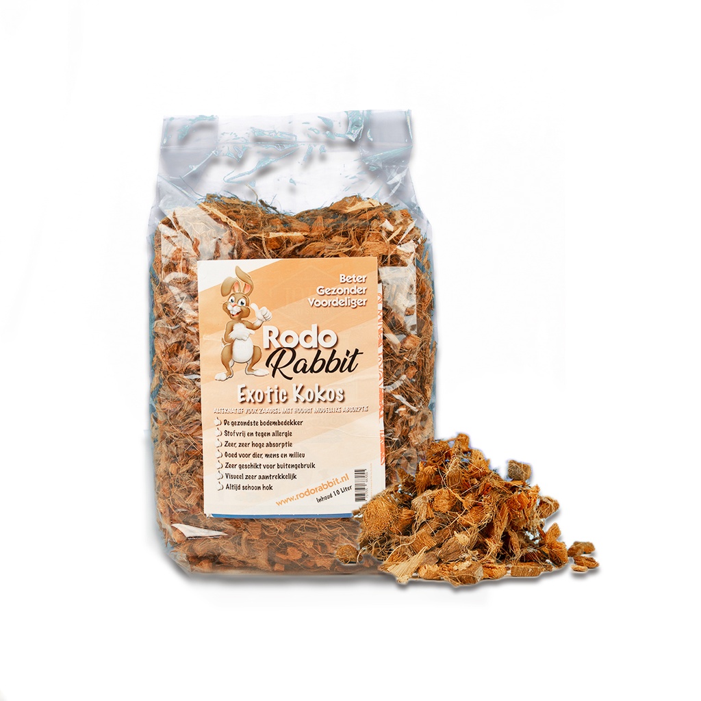 Rodo Rabbit Exotic Kokos Nestmateriaal 10 ltr.