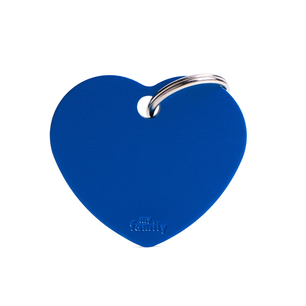 MyFamily Big Heart Aluminum Blue