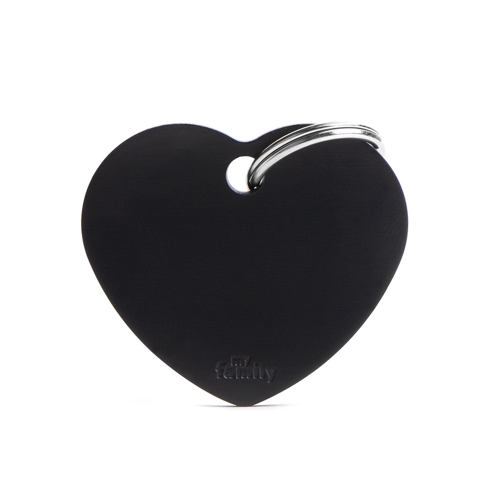 MyFamily Big Heart Aluminum Black