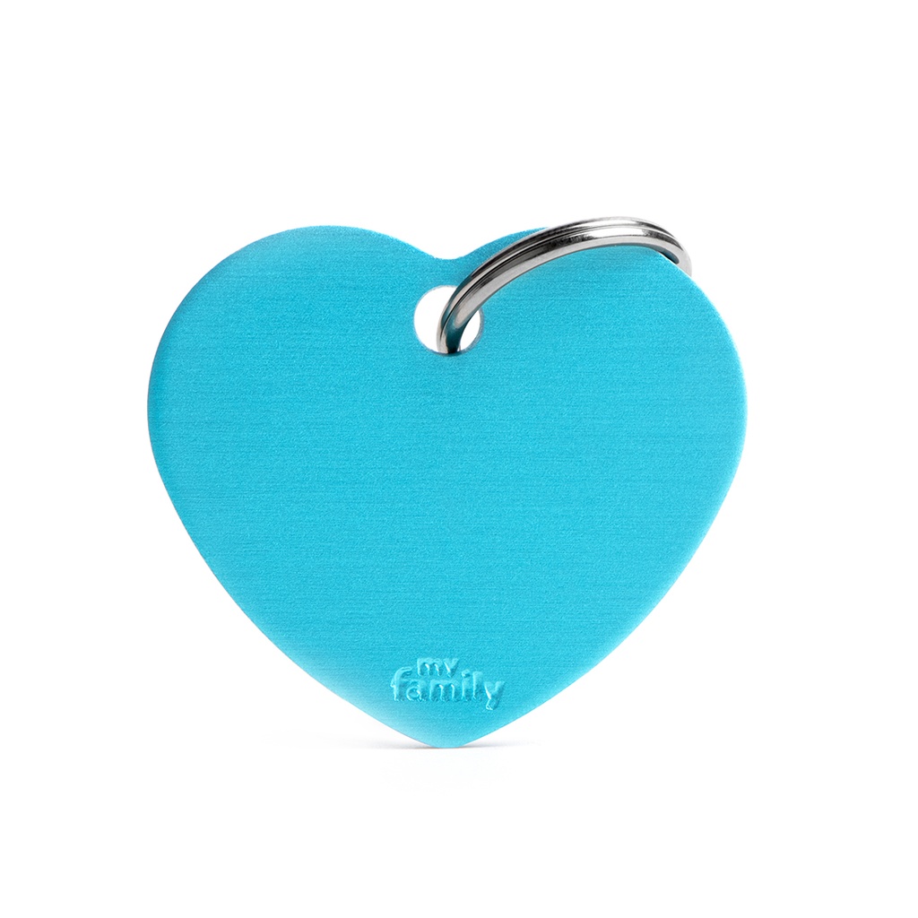 MyFamily Big Heart Aluminum Light Blue