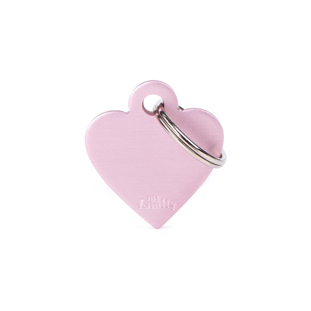 MyFamily Small Heart Aluminum Pink