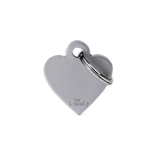 [MF25846] MyFamily Small Heart Aluminum Grey
