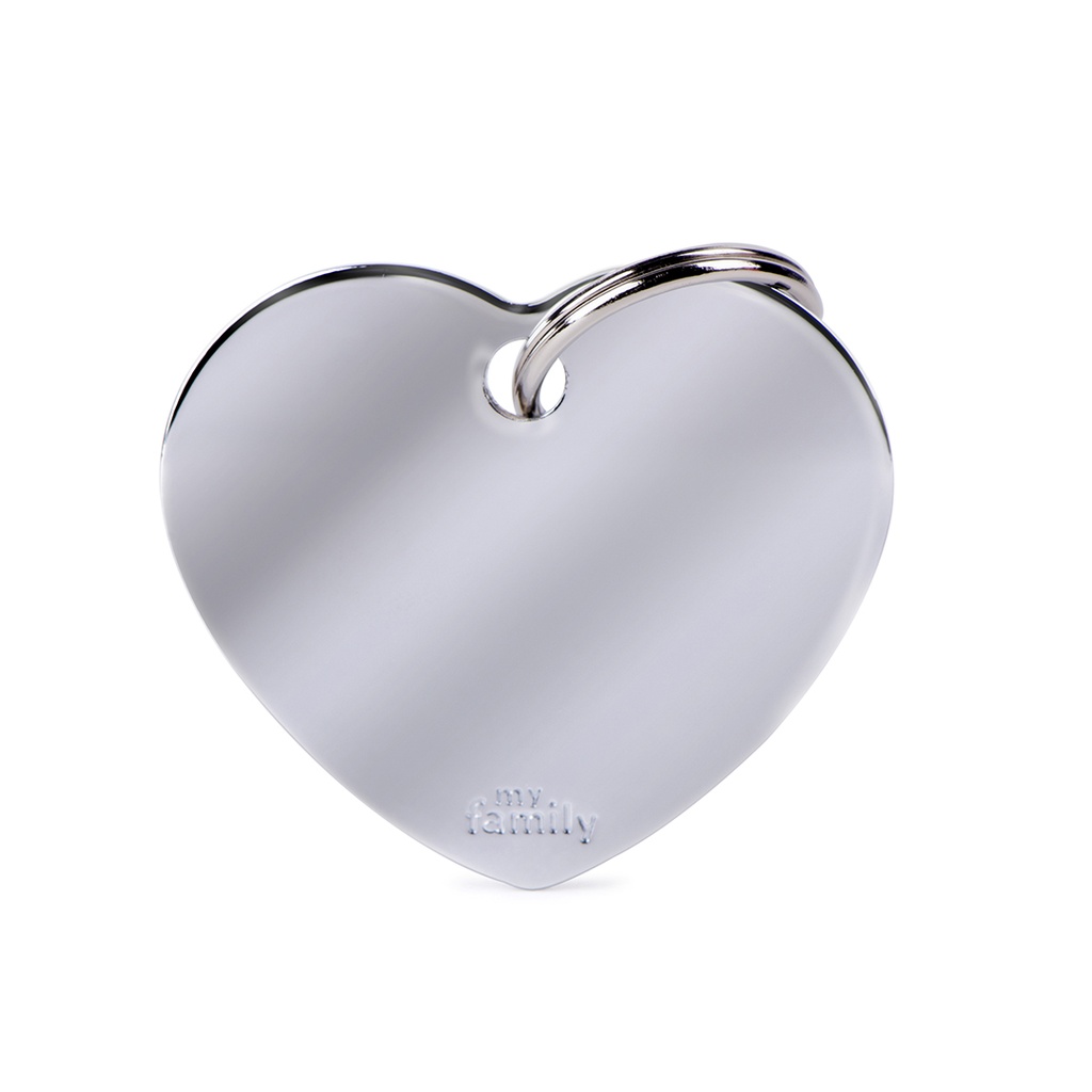 MyFamily Big Heart Chromed Brass