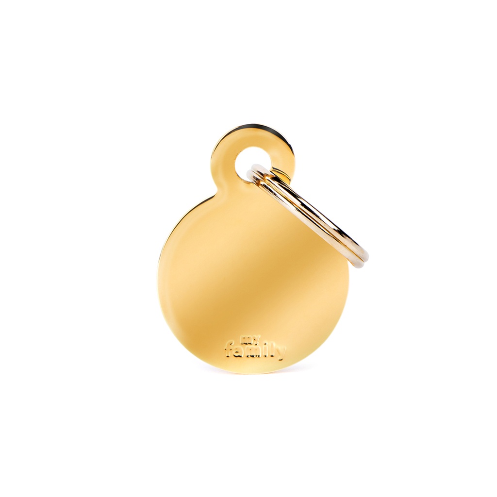 MyFamily Small Round Golden Brass
