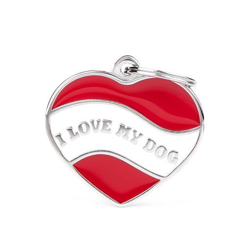 [MF25641] MyFamily Heart I Love My Dog