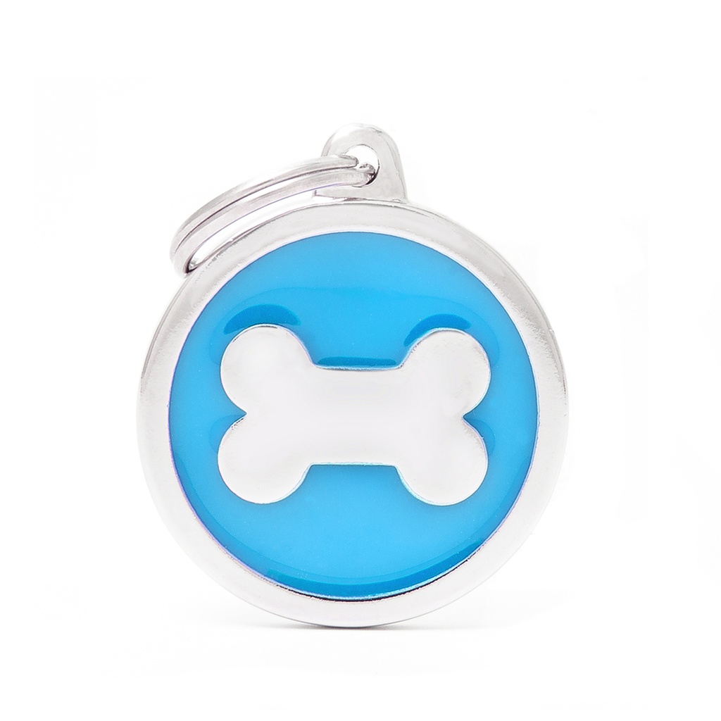 MyFamily Light Blue Big Circle Bone