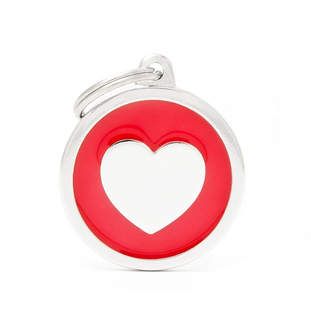 MyFamily Red Big Circle Heart
