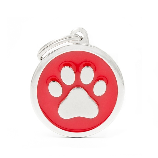 [MF25962] MyFamily Red Big Circle Paw
