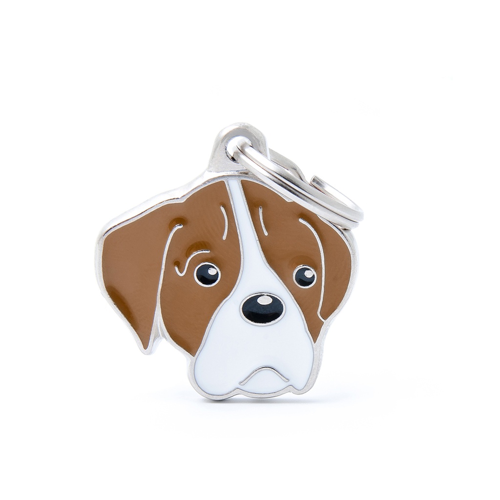MyFamily White And Brown Boxer 