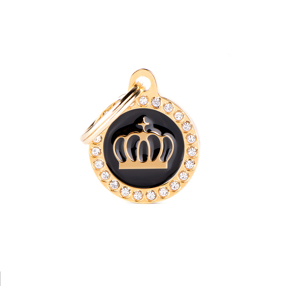 MyFamily Black Circle Glam Crown Gold