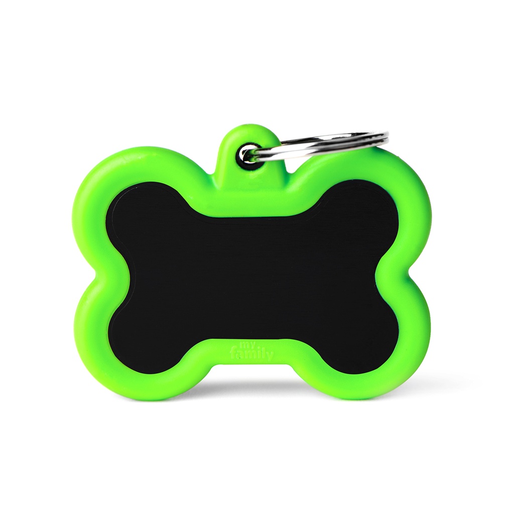 MyFamily Aluminium Black Bone With Green Rubber