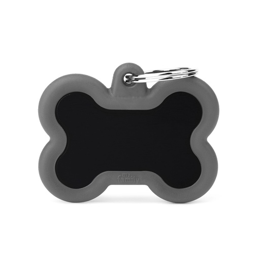 [MF21459] MyFamily Aluminium Black Bone With Grey Rubber