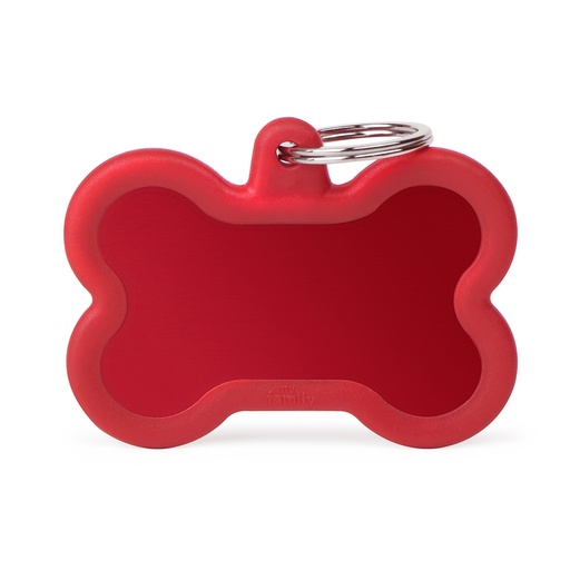 [MF27971] MyFamily Aluminium XL Red Bone With Red Rubber