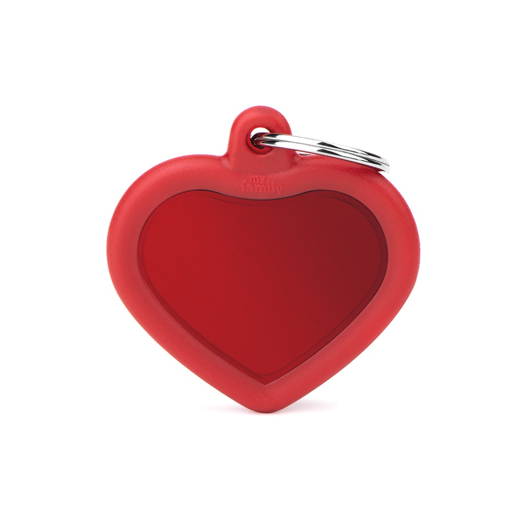MyFamily Aluminium Red Heart With Red Rubber