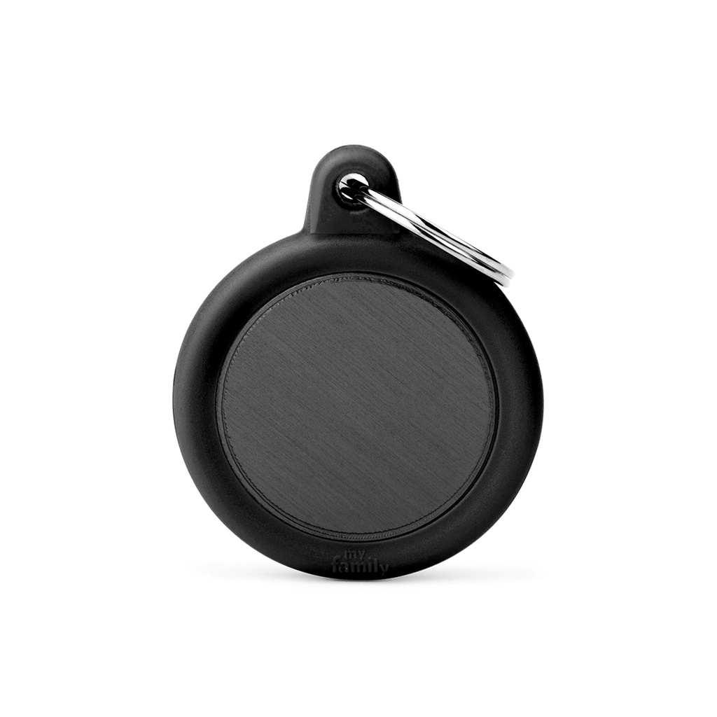 MyFamily Aluminium Black Circle With Black Rubber