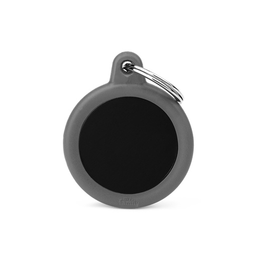 [MF21465] MyFamily Aluminium Black Circle With Grey Rubber