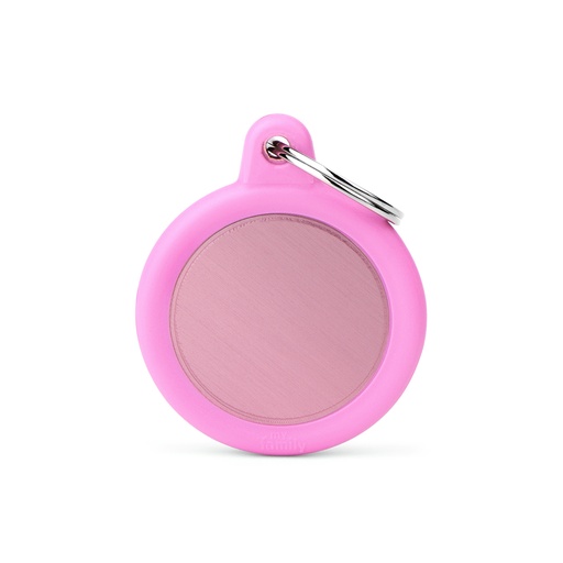 [MF27439] MyFamily Aluminium Pink Circle With Pink Rubber