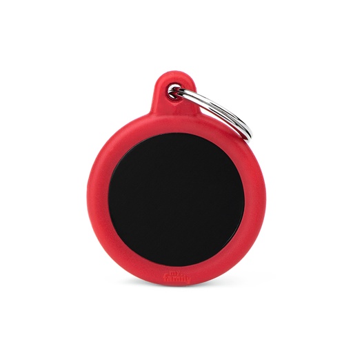 [MF21466] MyFamily Aluminium Black Circle With Red Rubber