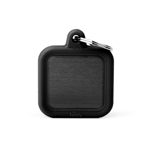 [MF27432] MyFamily Aluminium Black Square With Black Rubber